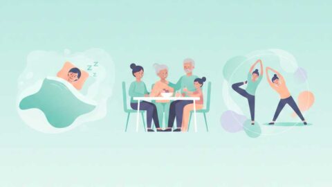 睡眠食事運動を生活に取り入れる